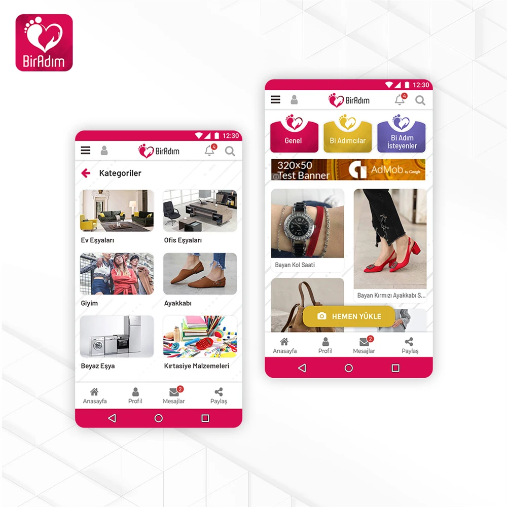 Bir Adım Mobile Application Software