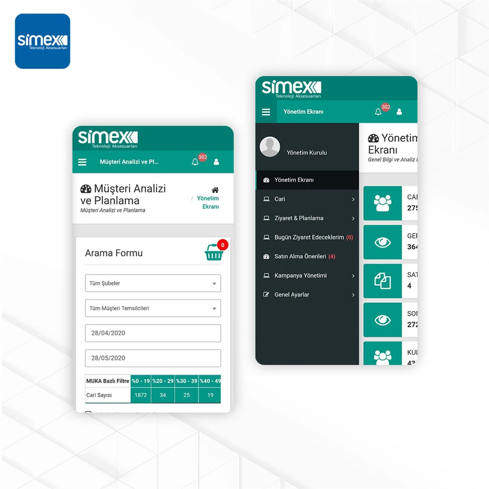 Simex CRM Mobile Application Software