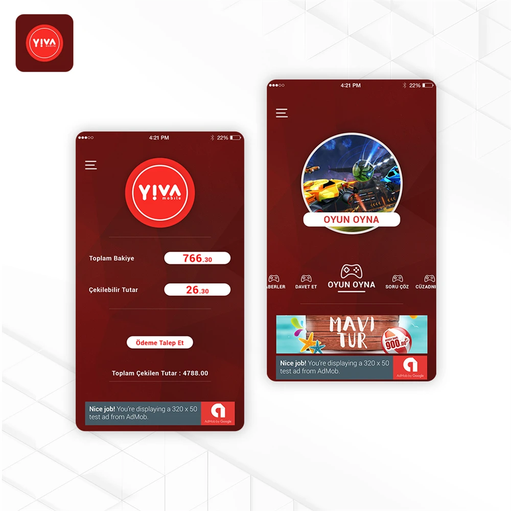 Yiva Mobile Software e Design de Aplicativo